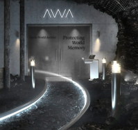 Exterior entrance to Arctic World Archive vault.